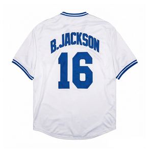 Maillots de baseball vintage pour hommes, style cousu, 5 George Brett, 16 Bo Jackson, tailles S-3XL - Product Image 3
