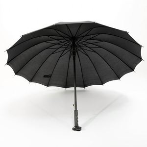 Custom Anti-Storm Sturdy Business Advertising Rain and Sun Dual-Use 16-Rib Straight Rod Umbrella With Long Handle - Product Image 4