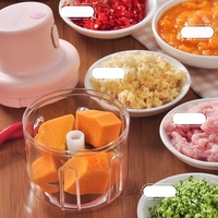 KY USB Elektrische Knoflookpers 250ML Groentehakker Fruit- en Vleesblender Mini Keukenvoedselverwerker Milieuvriendelijk