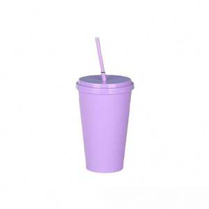 Gobelets en plastique arc-en-ciel personnalisés de 710 ml (24 oz) sans BPA, vente en gros, gobelets en PP avec couvercles et pailles, anti-fuite, pour les fêtes - Product Image 5