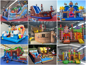 Château gonflable pour enfants, toboggan et château gonflable pirate, parc pirate gonflable, toboggan à obstacles gonflable - Product Image 4