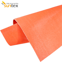 Tissu en fibre de verre enduit de silicone rouge de 0,72 mm, matériau flexible pour connecteurs de conduits
