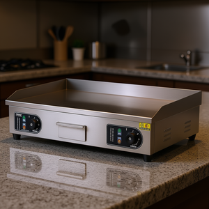 DB Commercial Electric <b>Griddle</b> Grill 30 Inch Stainless Steel 2800W Adjustable Temperature Countertop <b>Flat</b> <b>Top</b> - Product Image 2