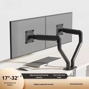 17-32 Inch Dual-Màn Hình Màn Hình Máy Tính Đứng Máy Tính Để Bàn Có Thể Điều Chỉnh Kính Thiên Văn Phổ Cánh Tay Robot Khung Vật Liệu Kim Loại - Product Image 2