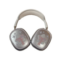 Étui de protection de style dessin animé pour casque Bluetooth supra-auriculaire Apple AirPods Max Cloud Love avec coque transparente