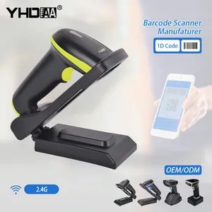 1D Wireless Barcode Scanner USB Cradle Charging Base Handheld Laser Bar Code Reader 1D Automatic Sensing Fast And Precise