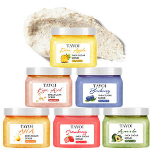 Gommage corporel au sucre bio personnalisé, exfoliant doux pour la peau, conditionne en profondeur, apaise visiblement, exfoliant corporel - Product Image 1