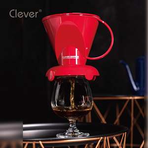 Clever Dripper Mr. Soporte para Filtro de Café de 300ml, Color Rojo Sólido, Calidad Barista, Apto para Uso Alimentario, para Cadenas de Restaurantes - Product Image 5