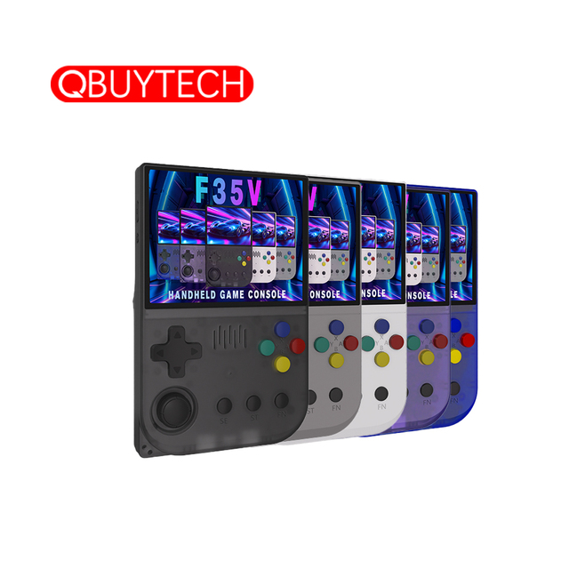 Linux System 3.5 Inch Retro Handheld Game Console F35V 4000mah 640*480 1.5GHZ Cpu Classic Portable Game Players Support N64 PS1
