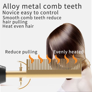 Lisseur à cheveux électrique, brosse à lisser, chauffage, pressoir, outil de voyage, peigne à vapeur chauffante, simple - Product Image 5