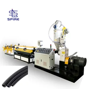 High Quality Pp Pe Pvc Single Wall Corrugated Pipe Machine/ Plastic Hose Production Line/flexible Tube Extruder