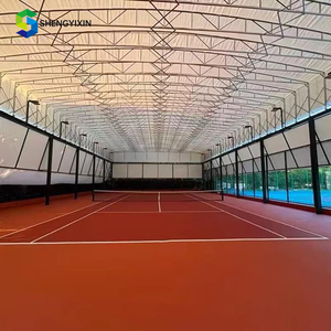 <span class=keywords><strong>Auvent</strong></span> coulissant électrique rétractable en PVC pour toit de stade et terrains de basketball - Product Image 2