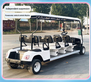 कारखाना अनुकूलित 8-सीटर लीड एसिड इलेक्ट्रिक गोल्फ कार्ट से सुसज्जित सौर पैनल <span class=keywords><strong>12</strong></span> इंच टायर आउटडोर उपयोग 48v 5kw मोटर 90 किमी - Product Image 6