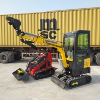 Mini-excavatrice hydraulique de 1000 kg, mini-chargeuse, mini-pelleuse avec des prix compétitifs, conforme aux normes CE/EPA, version améliorée PC01
