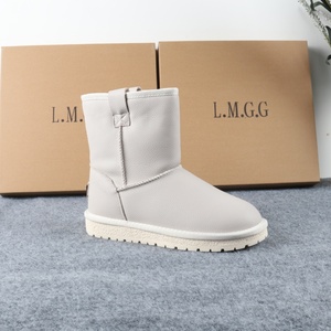 <span class=keywords><strong>Botas</strong></span> de Nieve de Alta Calidad para <span class=keywords><strong>Mujer</strong></span>, Botines de Invierno, Estilo <span class=keywords><strong>UGG</strong></span>, Parte Superior de Cuero Genuino, Forro de Lana, Antideslizantes - Product Image 1
