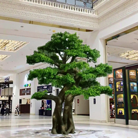 Grand Pin Bonsaï Décoratif d'Intérieur de Luxe Écologique de 2.8m Fleur Artificielle Plante d'Intérieur Arbre des Amoureux en Plastique