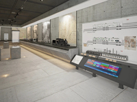 Meubles de présentation sur mesure pour boutique d'antiquités, comptoir en verre haut de gamme pour musée avec éclairage LED pour la rénovation de vitrine de bijouterie