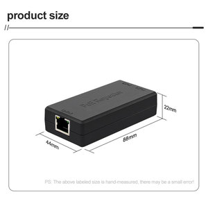 Extensor de Red Ethernet POE Gigabit de 30W, 1 Entrada y 2 Salidas, 3 Puertos 100/1000Mbps IEEE 802.3af/at, Switches de Red con Alimentación POE - Product Image 1