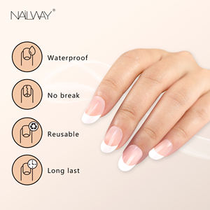 <span class=keywords><strong>Faux</strong></span> <span class=keywords><strong>Ongles</strong></span> Acrylique Pleine Couverture Réutilisable 24 Pcs Court Carré Brillant Ombre Nude Presse Pour Femmes Et Filles - Product Image 2