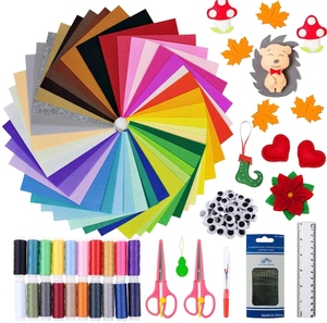 Feuille arrière adhésive bon marché 2021 Kit d'artisanat de couture en feutre bricolage avec boîte en étain - Product Image 1
