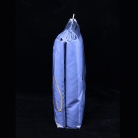 Sac d'emballage transparent en PVC pour textile de maison, lot de quatre pièces, avec crochet en plastique pour draps, modèle M03, fourni par l'usine
