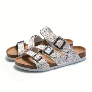 Pantofole con tacco piatto Casual <span class=keywords><strong>suola</strong></span> in <span class=keywords><strong>sughero</strong></span> scarpe da spiaggia da <span class=keywords><strong>donna</strong></span> <span class=keywords><strong>sandali</strong></span> a punta aperta a doppio bottone - Product Image 3