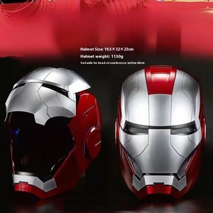Jarvis Sắt Người Đàn Ông Đầy Đủ Mặt Điện Mũ Bảo Hiểm Cho Người Lớn Và Trẻ Em Mặc Mặt Nạ Với Mở Cho Các Bên Cleaving Mũ - Product Image 3