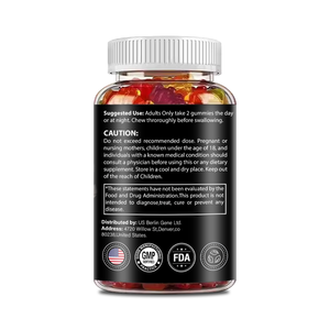 60 Gummies แอฟริกาใต้เมามะเขือยาวหมีน้อย gummies อาหารเสริมสมุนไพรสนับสนุนกล้ามเนื้อ - Product Image 3