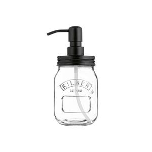 Distributeur de savon Kilner en verre style bocal Mason avec pompe 12 oz pour salle de bain et cuisine - Product Image 1