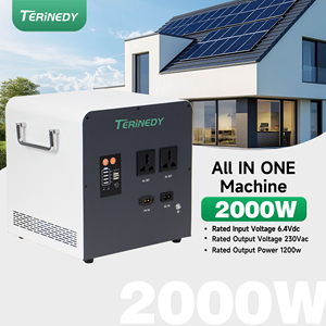 Centrale Électrique Portable 1200W 2kWh Générateur Solaire pour Voyage en Extérieur Camping Urgence Alimentation de Secours AC/DC USB Charge Rapide Onduleur Pur Démarreur de Voiture - Product Image 1