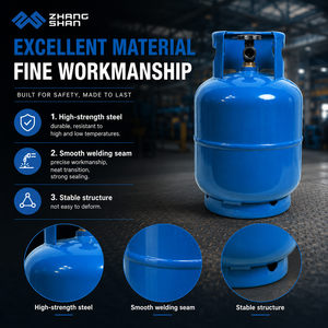 Cilindro de <span class=keywords><strong>Gas</strong></span> Recargable y Reciclable ZHANGSHAN de 5 kg, Tanque de GLP para <span class=keywords><strong>Camping</strong></span>, Proveedores a Bajo Precio - Product Image 5