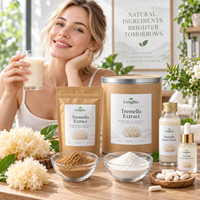 LongBio Extrait de Tremella Fuciformis en Poudre, Polysaccharides de Champignon des Neiges, 10%-80% Bêta-Glucane, Ingrédient de Champignon, Fournisseur OEM en Vrac