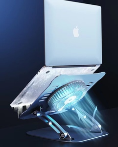Nouveau support pour ordinateur <span class=keywords><strong>portable</strong></span> réglable avec ventilateur, en alliage d'aluminium, pivotant, <span class=keywords><strong>portable</strong></span>, avec ventilateur - Product Image 5