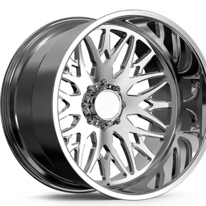 Cilalı derin dudak KG1 Trident aynı tip krom dövme 8 pabuçları 10 Lug 6 pabuçları desen alaşım jant <span class=keywords><strong>Chevy</strong></span> Silverado1500 için 2500 3500 - Product Image 1