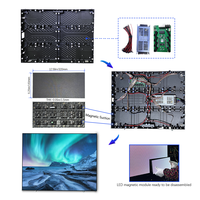 Panneau mural TV intérieur HD programmable P4 à écran LED pour événements expositions ascenseurs aéroports éducation