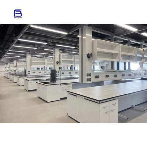 Support Custom Laboratory Table Wood Steel Workbench Chemical Resistant Lab Top Work Bench Furniture