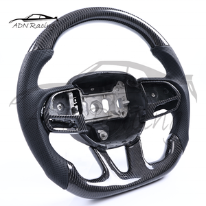 Volant de voiture en fibre de carbone personnalisé pour Dodge Charger Challenger Hellcat <span class=keywords><strong>SRT</strong></span> Trackhawk 2015+ - Product Image 3