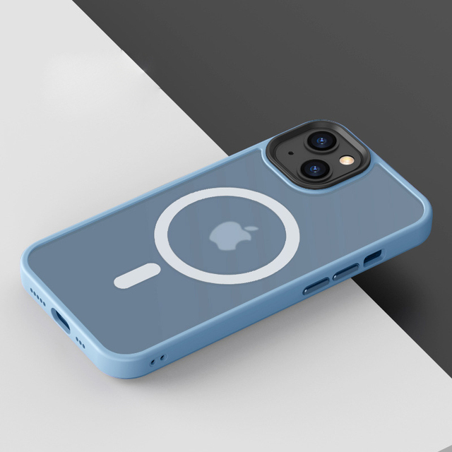 Multi Color Magnetic Matte Mobile Silicone Back Cover Wireless Charge Phone Shell Case Protective Smart Phone Case