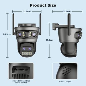 Cámara de Seguridad CCTV 4K Wifi con Seguimiento Automático, Cámaras IP de 2MP, 16 Canales, Color, Mejor Compra, Inalámbrica para Exteriores, <span class=keywords><strong>Mini</strong></span>, Pequeña, 1080P - Product Image 6