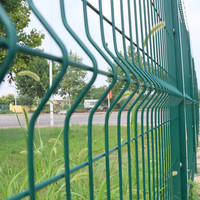 Panneau de clôture de jardin en métal pour extérieur, clôture en treillis métallique soudé incurvé en 3D