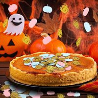 Décorations de confettis citrouille multicolores pour révélation du sexe, pour fête prénatale fille ou garçon, Thanksgiving, utilisation intérieure