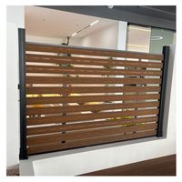 Precios de Cercas de Aluminio para Jardín, Postes de Aluminio, Paneles de Cercas de WPC, Cercas de Aluminio con Privacidad y Listones Horizontales