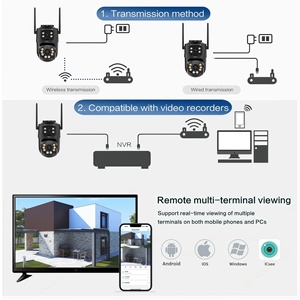 Cámara de Seguridad WiFi <span class=keywords><strong>ICSEE</strong></span> 6MP, Doble Lente, PTZ, CCTV, IA, con Detección Humana IP66 para Interiores y Exteriores, Superventas - Product Image 5