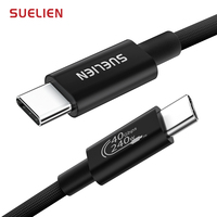 Cable USB 4.0 de Nailon Trenzado de Alta Calidad con Carga Rápida PD de 240 W, Cable Tipo C OEM para Teléfono, Cable Tipo C a Tipo C, Cables de Datos al por Mayor