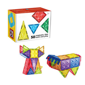Bloques de Construcción Magnéticos STEM, Juego Educativo de Construcción para Niños Preescolares, Juego Sensorial, Desarrollo Creativo, 50 Piezas - Product Image 4