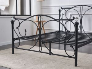 Cadre de <span class=keywords><strong>lit</strong></span> en métal de tête de <span class=keywords><strong>lit</strong></span> de conception de papillon Antique de diamants <span class=keywords><strong>autour</strong></span> <span class=keywords><strong>du</strong></span> prix d'usine et de bonne qualité - Product Image 4