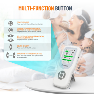 Testeur de qualité de l'air et de la pollution avec capteur de température et d'humidité, mesure de la poussière micronique PM2.5/PM10/PM1.0, des <span class=keywords><strong>gaz</strong></span> TVOC et du formaldéhyde - Product Image 3