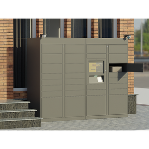 邮政快递电子商务最后一英里金属储物柜负责人自助取货电子智能包裹递送智能储物柜 - Product Image 2