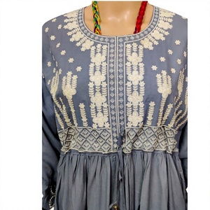 High Quality Cotton Full Length <b>Kaftan</b> Dress Women Girls Casual Beach Wear Floral Design Printed <b>Kaftan</b> V-Neck <b>Plus</b> XXL Ethnic - Product Image 1