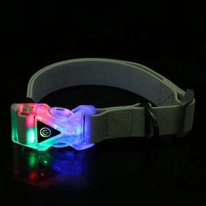 Opvallende, duurzame, verstelbare LED-waterdichte polyester hondenhalsband met LED-gesp, <span class=keywords><strong>USB</strong></span>-oplaadbaar, veilige, ademende band - Product Image 3